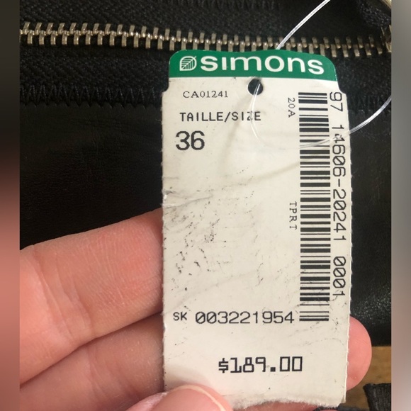 NWT Simons leather ankle boots with square toe- size 36 - Picture 4 of 8